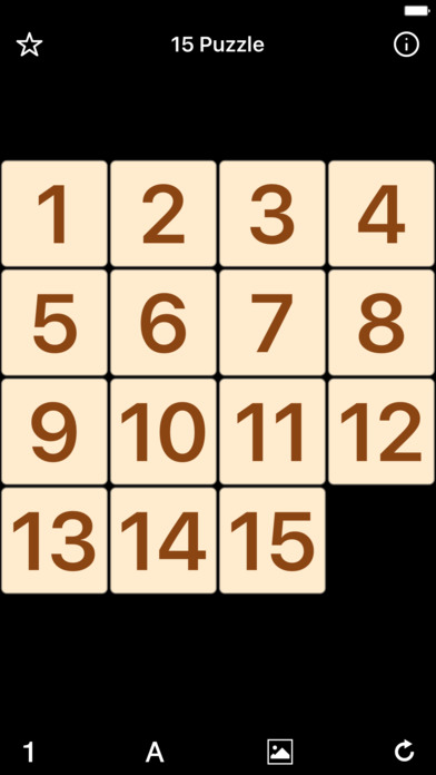 Decimal Numbers (15 Puzzle)